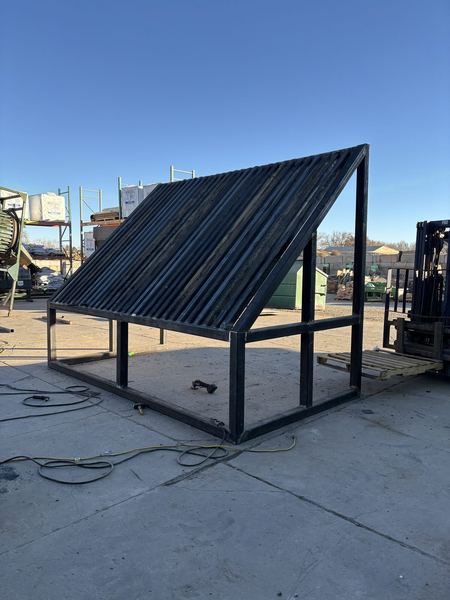 Soil separator frame before the sides were added